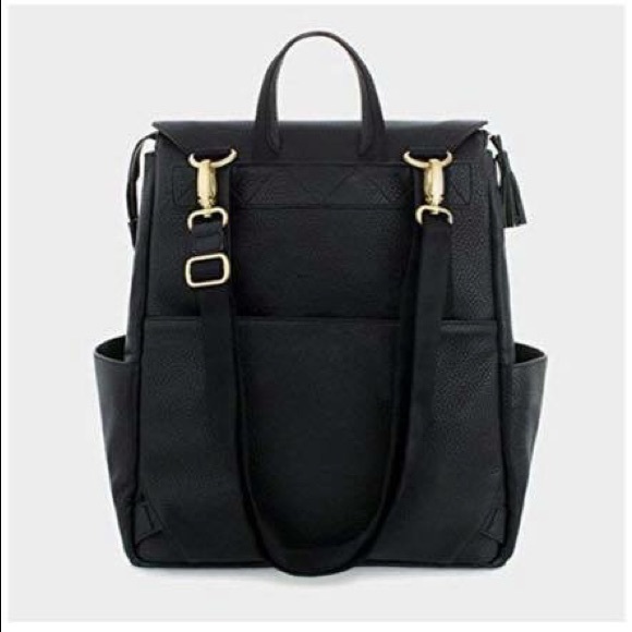 Freshly Picked black leather diaper bag - Picture 3 of 7